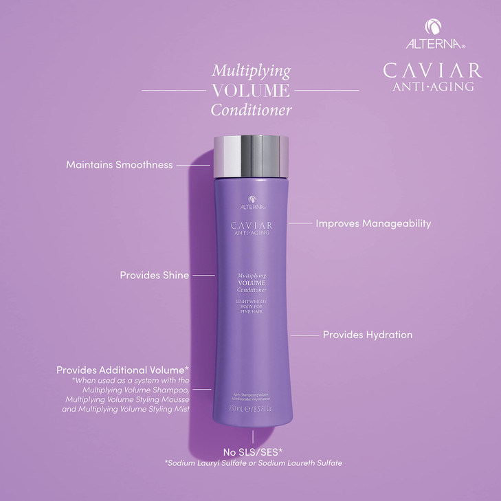 Alterna Haircare CAVIAR Anti-Aging Multiplying Volume, Conditioner, 33.8 Fl Oz