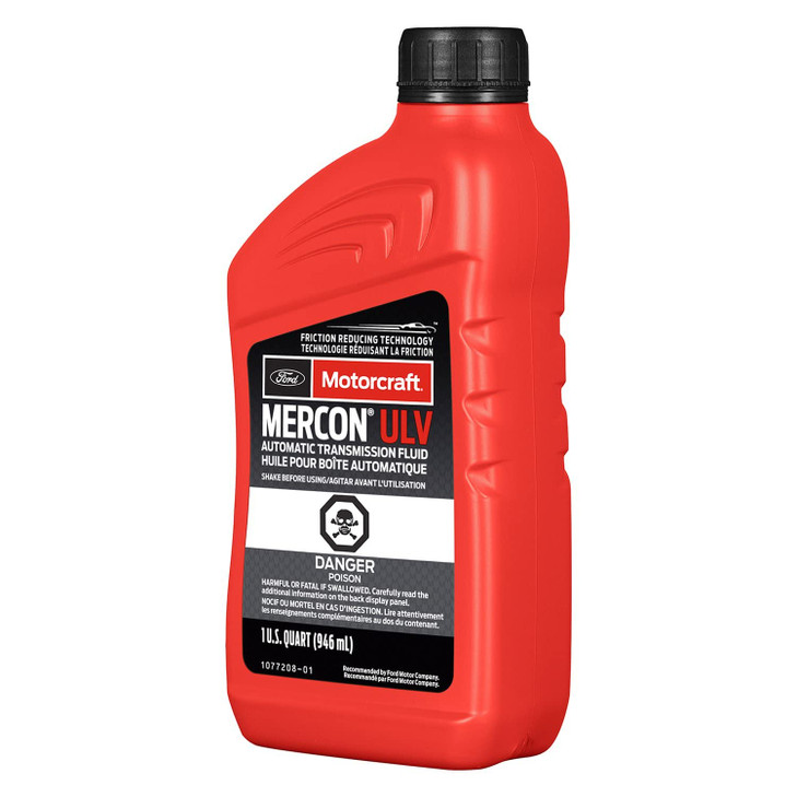 MOTORCRAFT Mercon Ultra Low Viscosity Fluid Automatic Transmission Fluid for 2017 F-150, Black