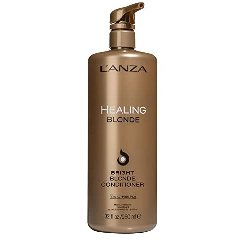 LANZA Healing Blonde Bright Conditioner, Formulated for Natural & Decolorized Blonde Hair - Boosts Shine & Brightness while Healing, with Sulfate-fr