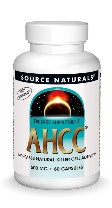Source Naturals AHCC with Bioperine 500 mg - 60 Capsules