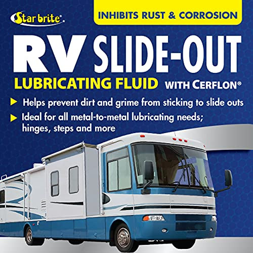 STAR BRITE RV Slide-Out Lubricating Fluid with Cerflon - Ultra-Slick, Deep-Penetrating, Corrosion Preventive Spray for RV Slide Outs (078212)