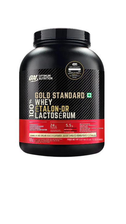 Optimum Nutrition Gold Standard 100% Whey Protein Vanilla Ice Cream, 80 Servings