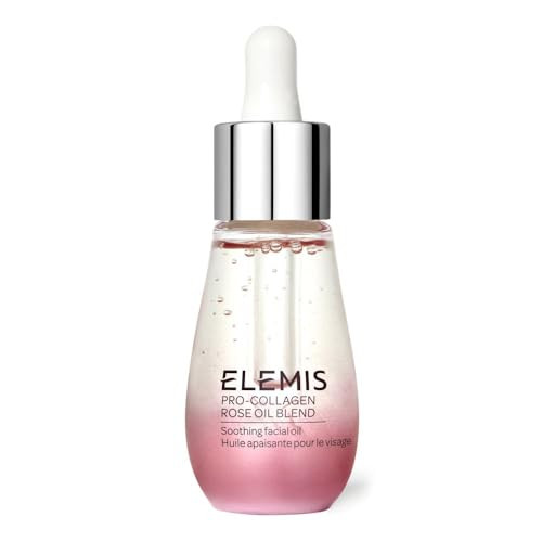 ELEMIS Pro-Collagen Rose Facial Oil Blend | Lightweight Daily Facial Oil Soothes, Nourishes, and Smoothes Skin for a Radiant, Fresh Complexion | 15 m