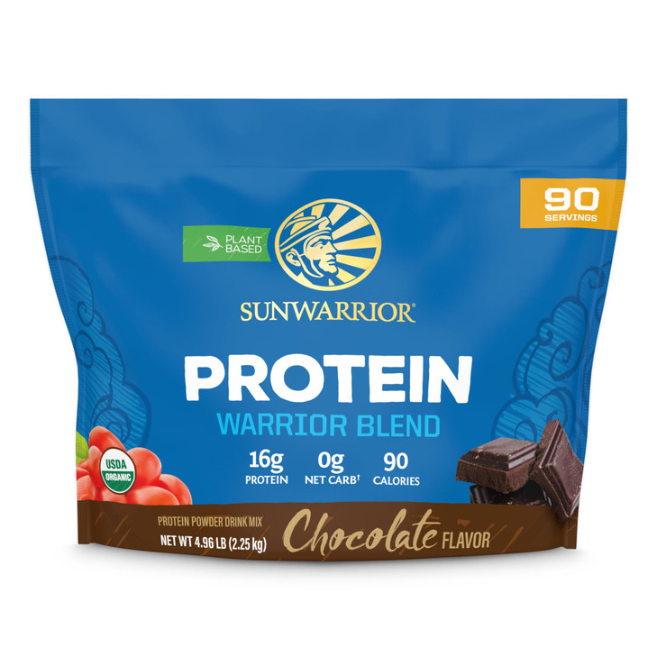 Organic Plant Based Protein Powder | Vegan Organic Protein Powder Chocolate Flavored with BCAA Amino Acids & Hemp Seed Pea Blend | Non-GMO Soy Dairy