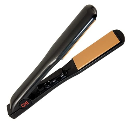 CHI Tourmaline Ceramic Flat Iron, Hair Straightener For An Even & Smooth Finish, 1 1/2" Iron, Onyx Black