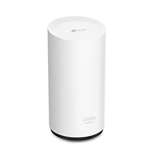 TP-Link Deco Outdoor Mesh WiFi (X50-Outdoor), AX3000 Dual Band WiFi 6 Mesh, 2 Gigabit Ports, 802.3at PoE+,Weatherproof, Works with All Mesh WiFi, Pol