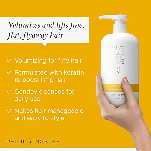 PHILIP KINGSLEY | Body Building Weightless Shampoo | Volumizing Shampoo for Fine, Limp, Flat, Flyaway Hair | Hydrates, Thickens, Lifts and Adds Volum