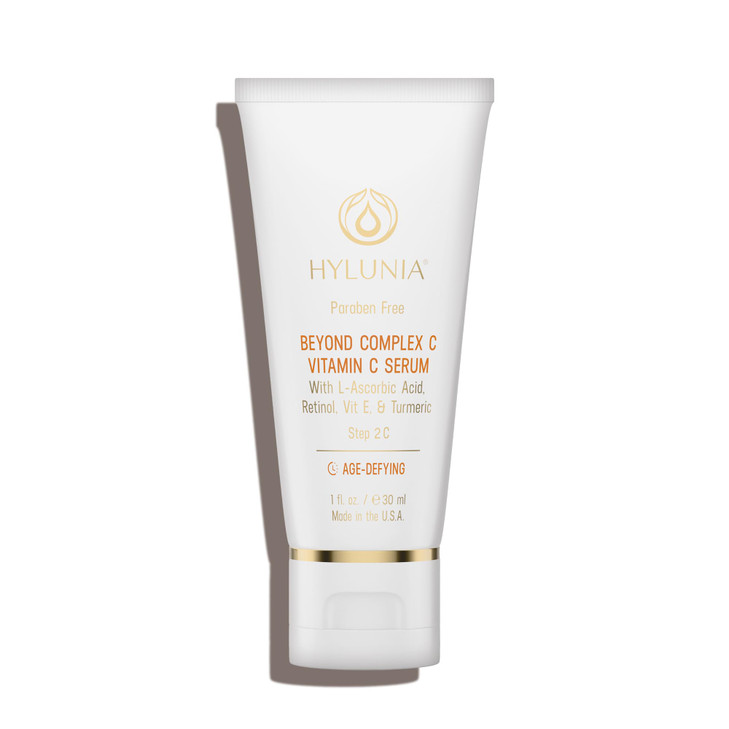 Hylunia Beyond Complex C Vitamin C Serum, 1.0 fl oz - Hydrating, Anti-Aging, Brightening & Nourishing with Hyaluronic Acid - Vegan, Clean & Cruelty-F