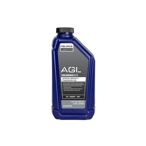 Polaris AGL Transmission Fluid and Gearcase Lubricant Full Synthetic for Off Road Vehicles with 4 Stroke Engine, Motor Oils for ATV UTV SxS Maintenan