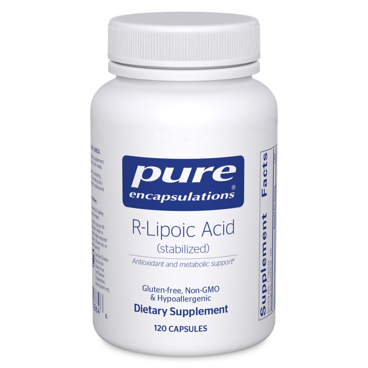 Pure Encapsulations R-Lipoic Acid (Stabilized) | Hypoallergenic Supplement with Enhanced Antioxidant Protection and Metabolic Support | 120 Capsules