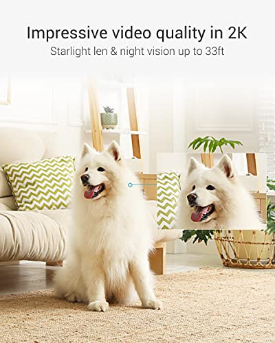 EZVIZ 4MP Indoor Camera, Pan/Tilt Baby Pet Monitor with AI Human and Pet Detection, Voice Activity Detection, Waving-Hand Recognition, Starlight Lens
