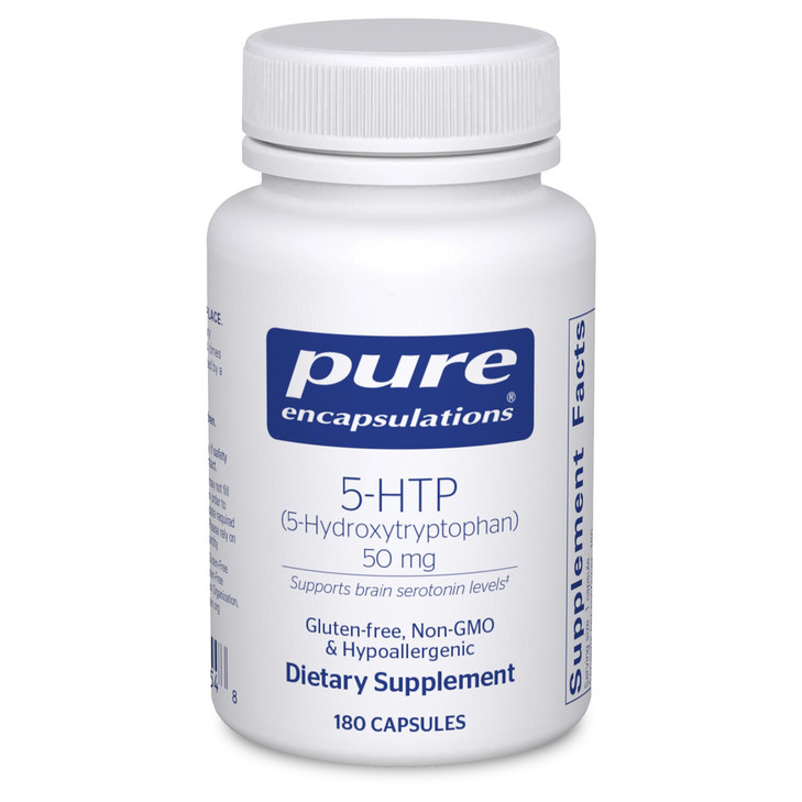 Pure Encapsulations 5-HTP 50 mg | 5-Hydroxytryptophan Supplement for Brain, Eating Behavior, and Serotonin Support* | 180 Capsules