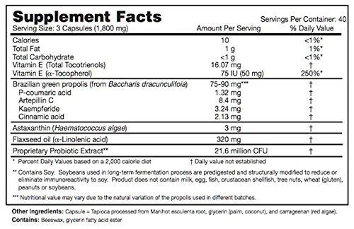 Dr. Ohhira's Propolis Plus with Brazilian Green Propolis, 120 Capsules