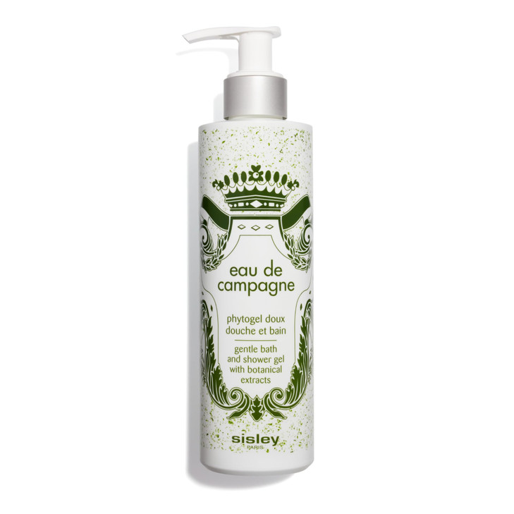 Sisley Paris Eau de Campagne Bath and Shower Gel - 250 mL - Gentle, Creamy, Foaming Body Cleanser with Botanical Extracts
