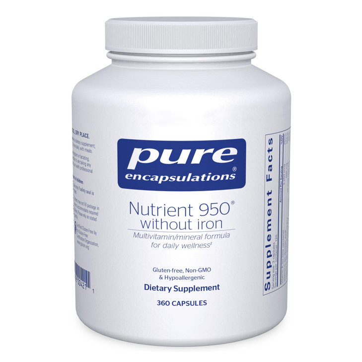 Pure Encapsulations Nutrient 950 Without Iron | Supplement to Support Cardiovascular, Immune, and Cellular Health, Bones, Hormone Metabolism, and Car