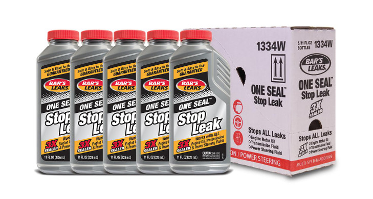 Bar's Leaks 1334-5PK One Seal Stop Leak - 11 oz, (Pack of 5)