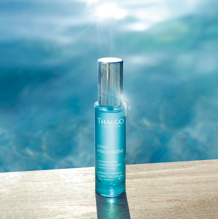THALGO THALGO Marine Skincare, Intensive Wrinkle-Correcting Serum, Hyaluronic Acids and Marine Pro-Collagen Serum for All Skin Types, 30 ml, 1.01 fl.