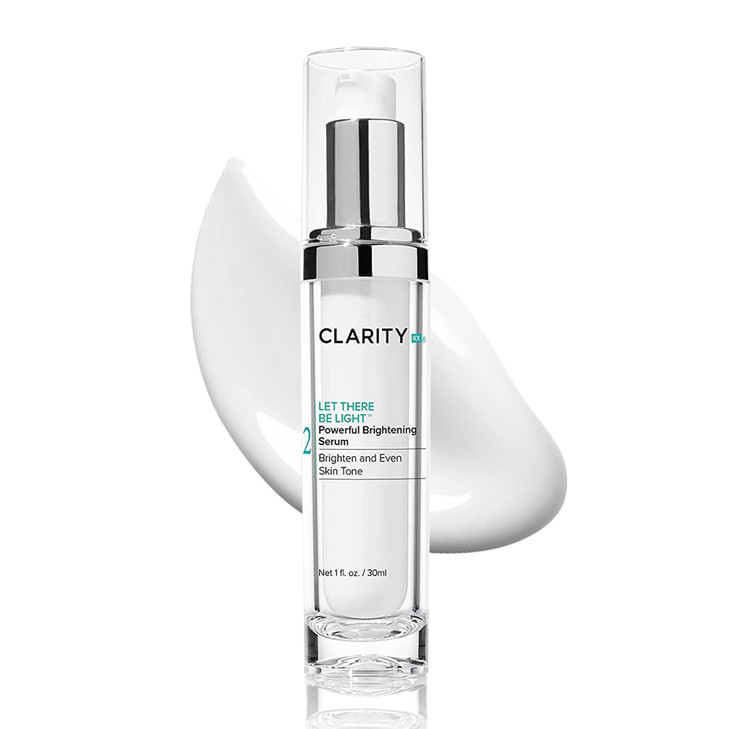 ClarityRx Let There Be Light Powerful Brightening Face Serum, Plant-Based Natural Hydrating Treatment with Hyaluronic Acid for Hyperpigmentation, Dar
