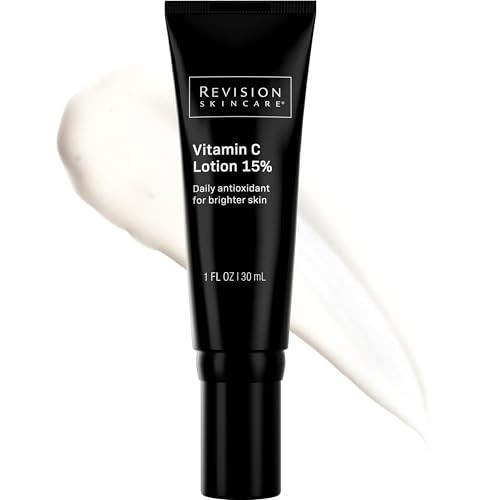 Revision Skincare Vitamin C Lotion 15%, Daily Anti Aging Brightening and Moisturizing Lotion for Fine Lines and Wrinkles, 1 fl oz