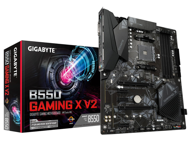 GIGABYTE B550 Gaming X V2 AMD AM4 ATX Motherboard, Supports Ryzen 5000/4000/3000 Series Processors, DDR4, 10+3 Power Phase, 2X M.2, PCIe 4.0, Front U