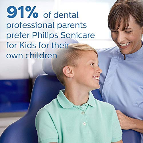 Philips Corded Electric Sonicare Kids Rechargeable Toothbrush with Built-in Bluetooth 2-Pack