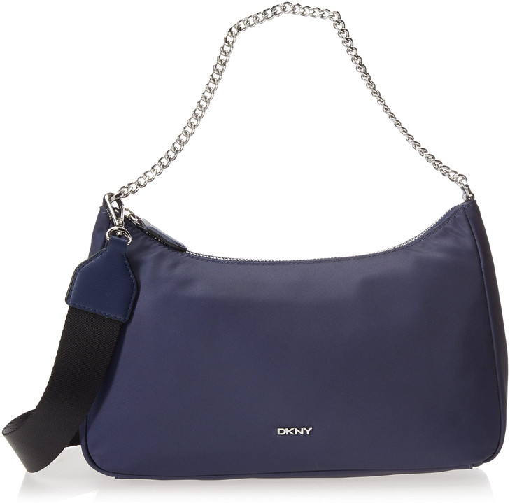 DKNY Sporty Crossbody Caelynn Pouchette Handbags, Black/Silver