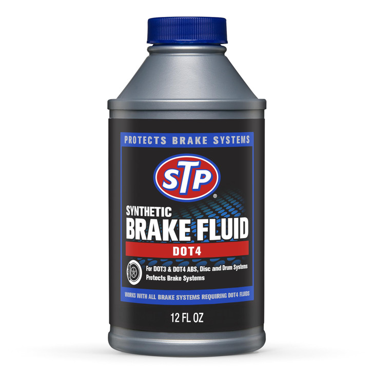 STP Synthetic Brake Fluid, Dot 4 Brake Fluid Protects Brake Systems, ABS, Disc and Drum Systems, 12 Oz, STP