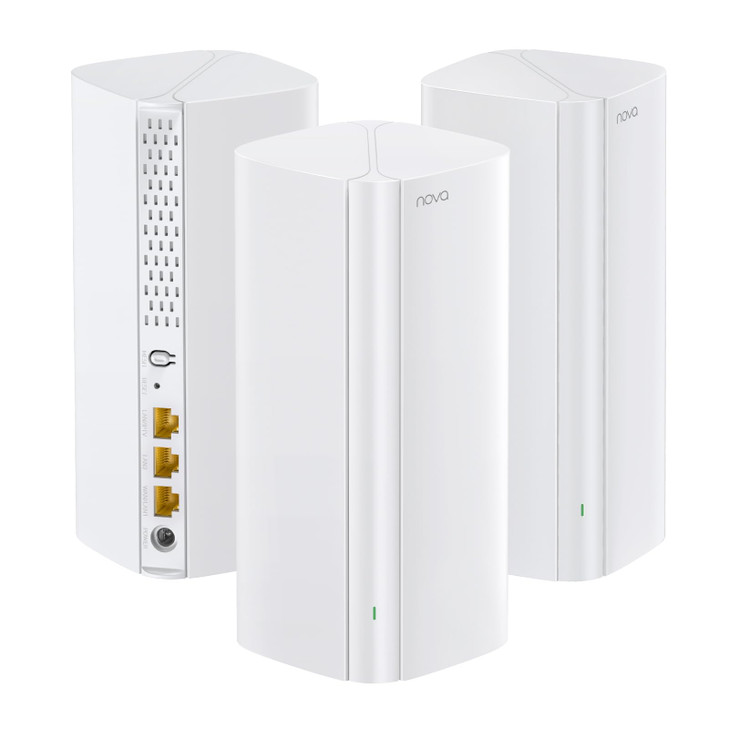 Tenda AX3000 WiFi 6 Mesh System Nova MX12 Whole Home Mesh WiFi Coverage up to 7,000 sq. ft., Dual-Band WiFi Mesh Network for 160+ Devices, Fast & St