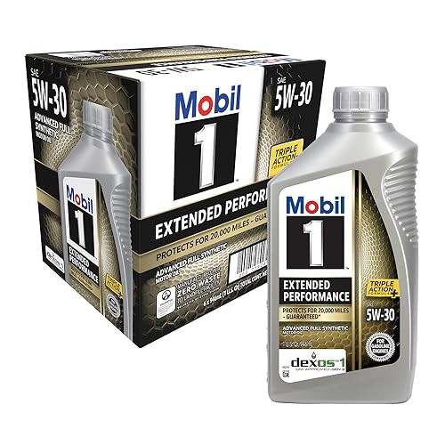 Mobil 1 Extended Performance Full Synthetic Motor Oil 5W-30, 6-pack of 1 quarts