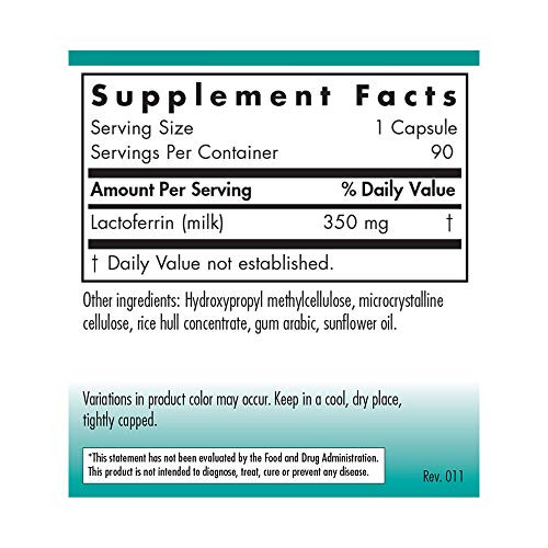 Nutricology Laktoferrin, Vegicaps, 90-Count