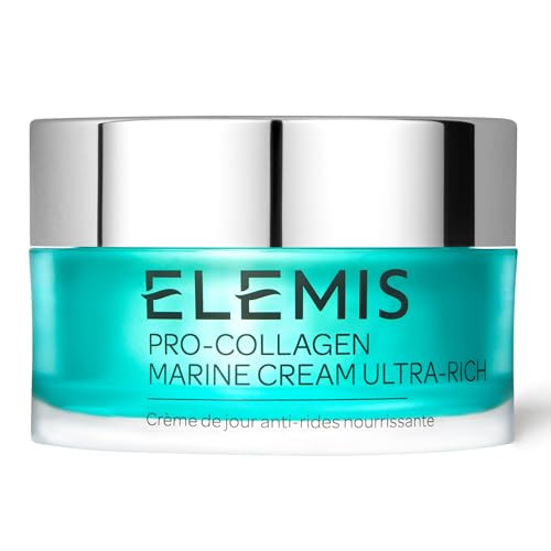 ELEMIS Pro-Collagen Marine Cream Ultra Rich 50ml  Deeply Hydrating Anti-Wrinkle Cream for Dry Skin, Firms, Smooths and Nourishes Dry Skin