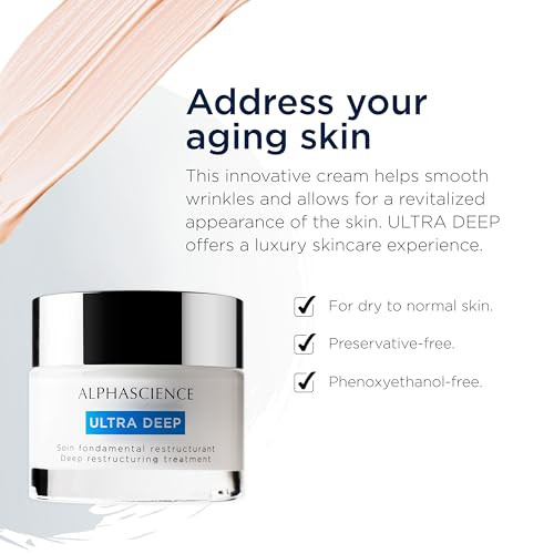 ALPHASCIENCE Ultra DEEP Cream - Deep Restructuring Treatment - Protects & Helps Support Aging Skin - Helps Reduce Appearance of Wrinkles & Fine Lines