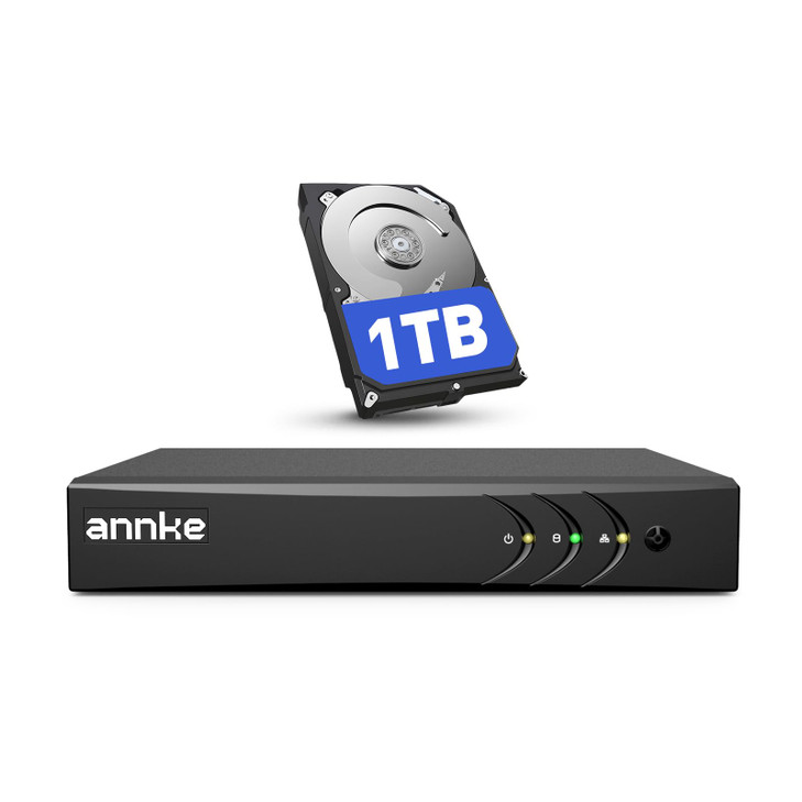 ANNKE 8 Channel 3K Lite Security Digital Video Recorder with 1TB Hard Drive, H.265+ Hybrid 5-in-1 Surveillance DVR, Human & Vehicle Detection, Suppor