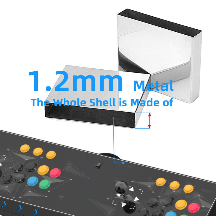 DOYO Arcade Game Console 2 Players Video Game Arcade Fighting Stick for Home, Compatible with NEOGEO Mini/PC/PS Classic/Nintendo Switch/PS3/Android/R