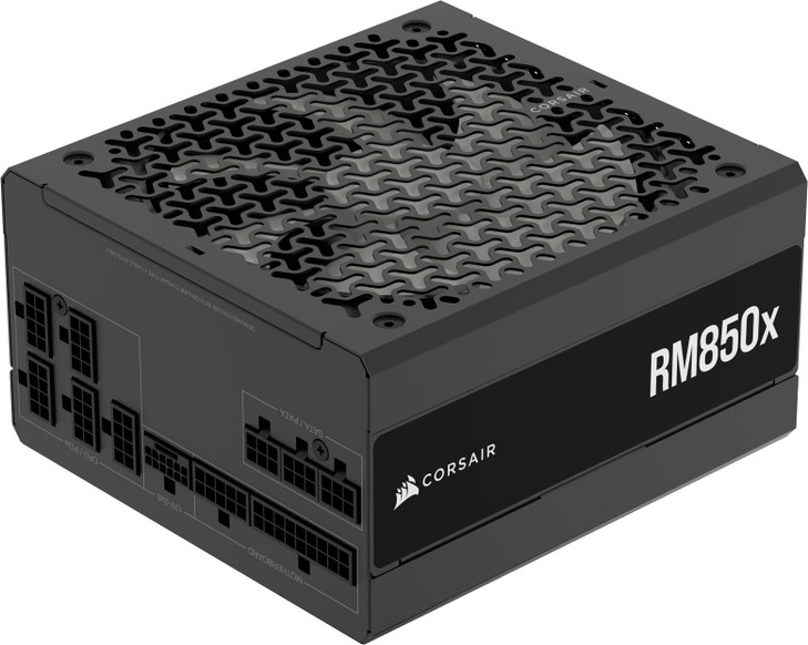CORSAIR RM850x Fully Modular Low-Noise ATX Power Supply  ATX 3.1 Compliant  PCIe 5.1 Support  Cybenetics Gold Efficiency  Native 12V-2x6 Connecto