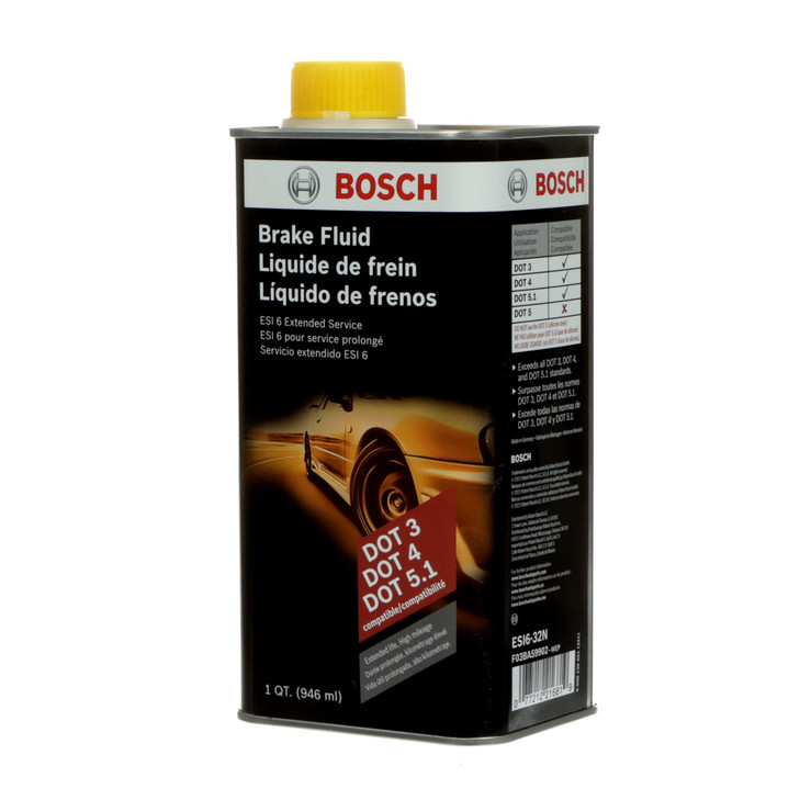 BOSCH ESI6-32N Brake Fluid (Direct Replacement for DOT 3, DOT 4, and DOT 5.1) - 1 Quart