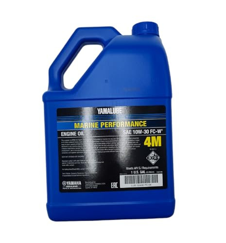 Yamaha New OEM Yamalube 4M 10W30 4-Stroke Outboard Marine Oil, LUB-10W30-FC-04