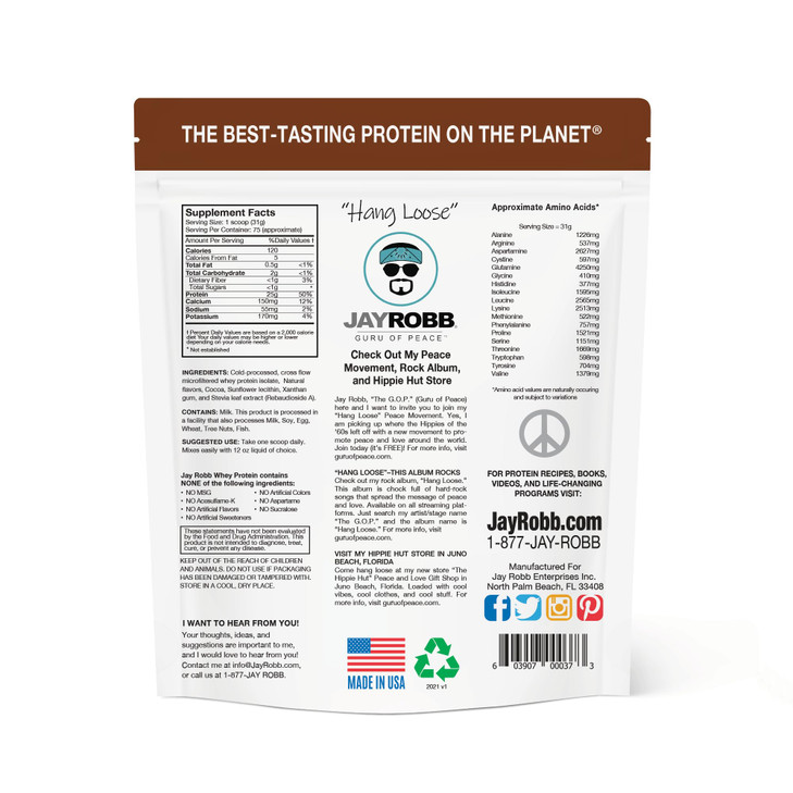 JAYROBB Whey Protein (5 Pound, Chocolate)