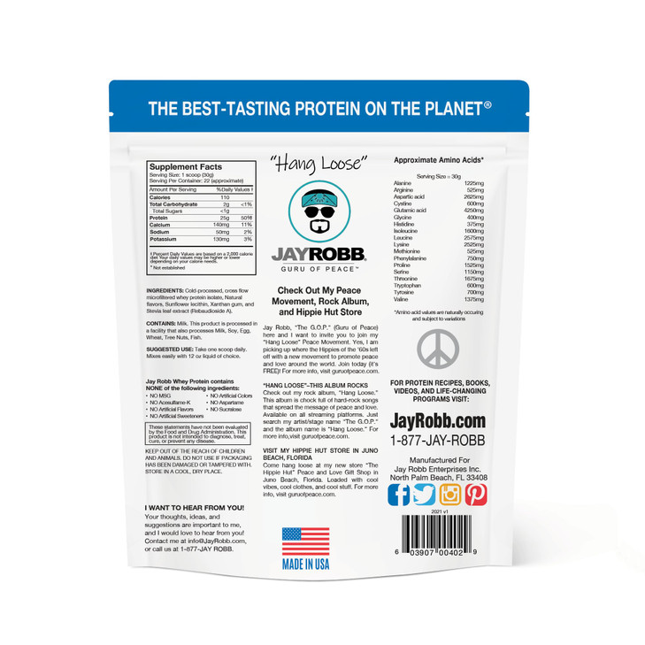 JAYROBB Whey Protein (5 Pound, Vanilla)