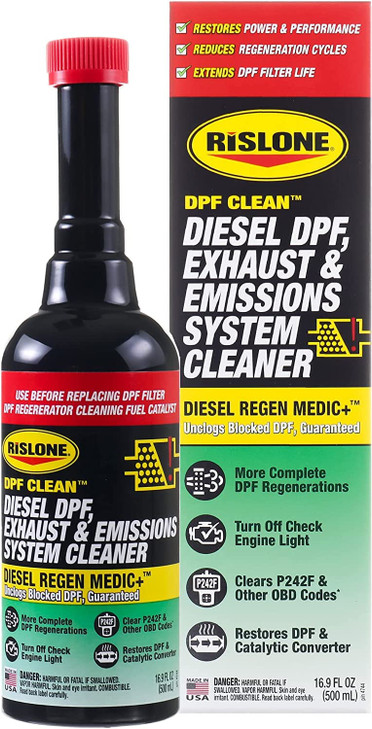 Rislone® 4744 DPF CLEAN Diesel DPF, Exhaust & Emissions System Cleaner, 16.9 oz, 1-Pack