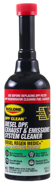 Rislone® 4744 DPF CLEAN Diesel DPF, Exhaust & Emissions System Cleaner, 16.9 oz, 1-Pack