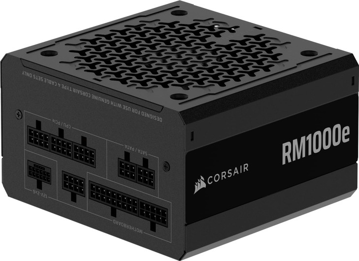 CORSAIR RM1000e (2025) Fully Modular Low-Noise ATX Power Supply with 12V-2x6 Cable  ATX 3.1 & PCIe 5.1 Compliant, Cybenetics Gold Efficiency, 105°C-