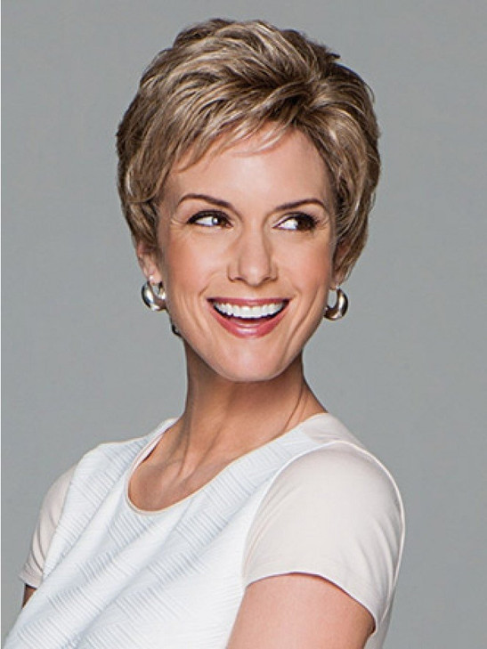 hairuwear Eva Gabor Acclaim Luxury Short Layered Comfort Cap Wig, Sugared Silver
