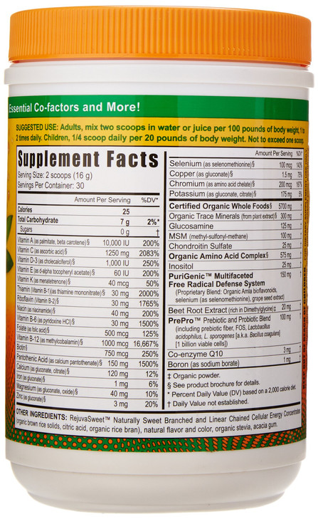 Youngevity Beyond Tangy Tangerine 2.0 Citrus Peach Fusion Multi-Vitamin & Mineral Complex - Made with Natural & Whole Foods | 8,000 ORAC (3 Canisters