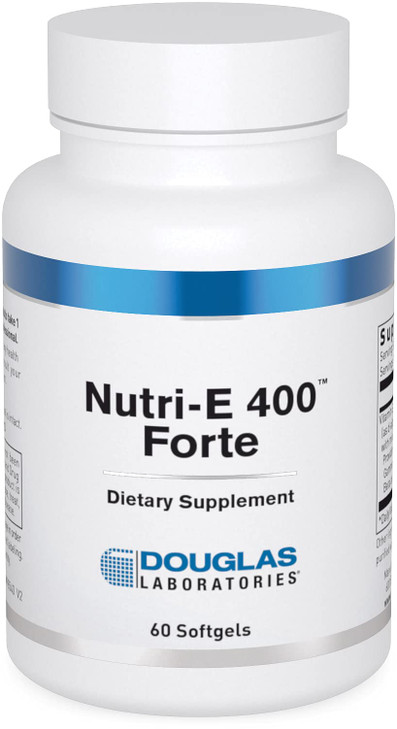 Douglas Laboratories Nutri E-400 Forte | Vitamin E Antioxidant Support for Oxygenation, Liver, and Immune Function | 60 Capsules