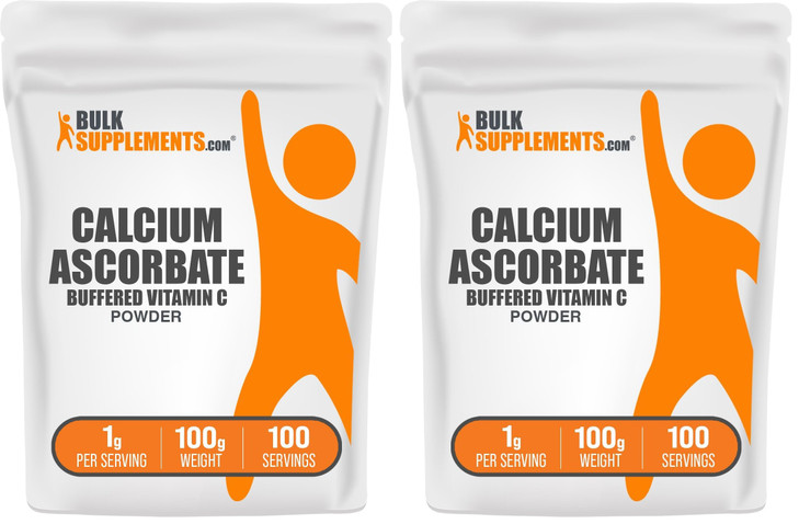 BulkSupplements.com Calcium Ascorbate Powder - Buffered Vitamin C Supplement, Calcium Powder - Vegan & Gluten Free, 1g per Serving, 250g (8.8 oz) (Pa