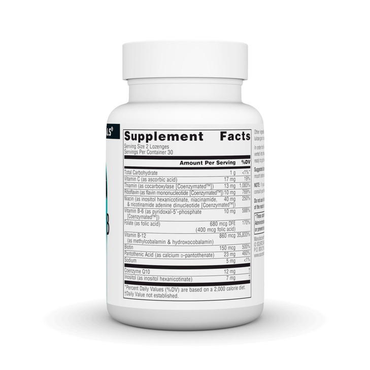 Coenzymated B Complex Sublingual Orange Source Naturals, Inc. 60 Lozenge