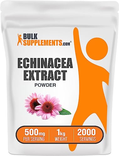 BulkSupplements.com Echinacea Extract Powder - Echinacea Extract, Herbal Supplement for Immune Support - Vegan & Gluten Free, 500mg per Serving, 1kg