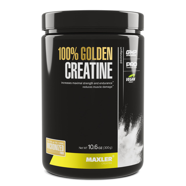 Maxler 100% Golden Creatine - Micronized Creatine Monohydrate Powder - Muscle Building Supplements - Pre/Post Workout Vegan Supplement - Gluten Free