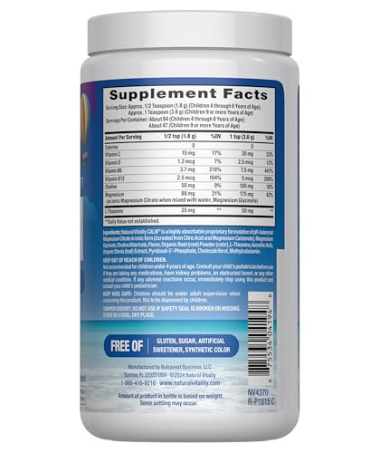 NATURAL VITALITY Kids Calm Specifics, 6 OZ